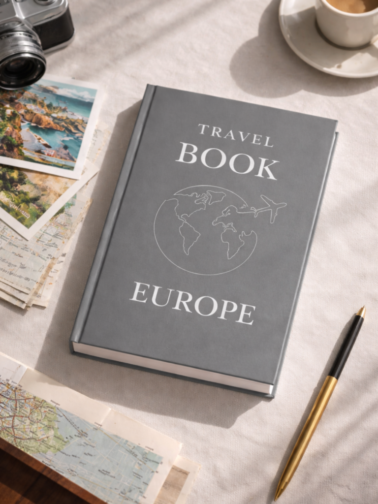 Carnet travel book europe de rev Studio pour raconter et conserver ses voyages en Europe