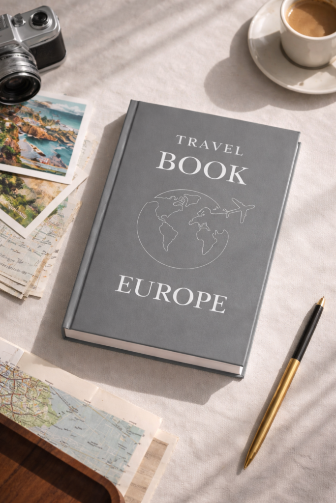 Carnet travel book europe de rev Studio pour raconter et conserver ses voyages en Europe