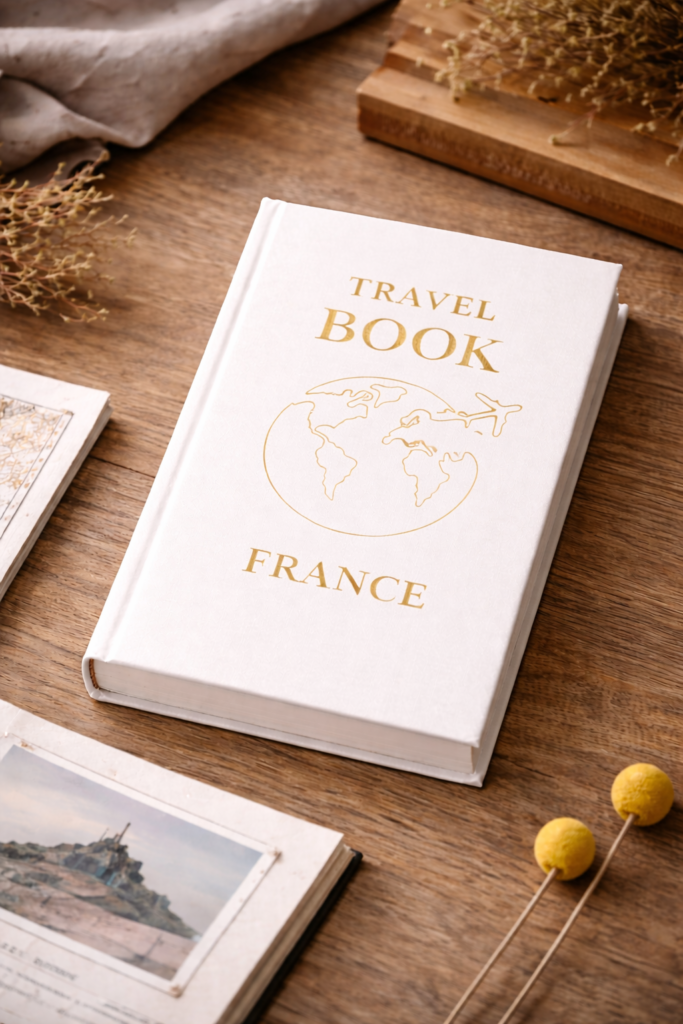 Travel Book France blanc RÊV Studio - carnet de voyage à compléter